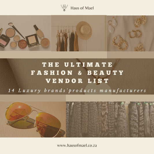 The Ultimate Fashion & Beauty Business Vendor List